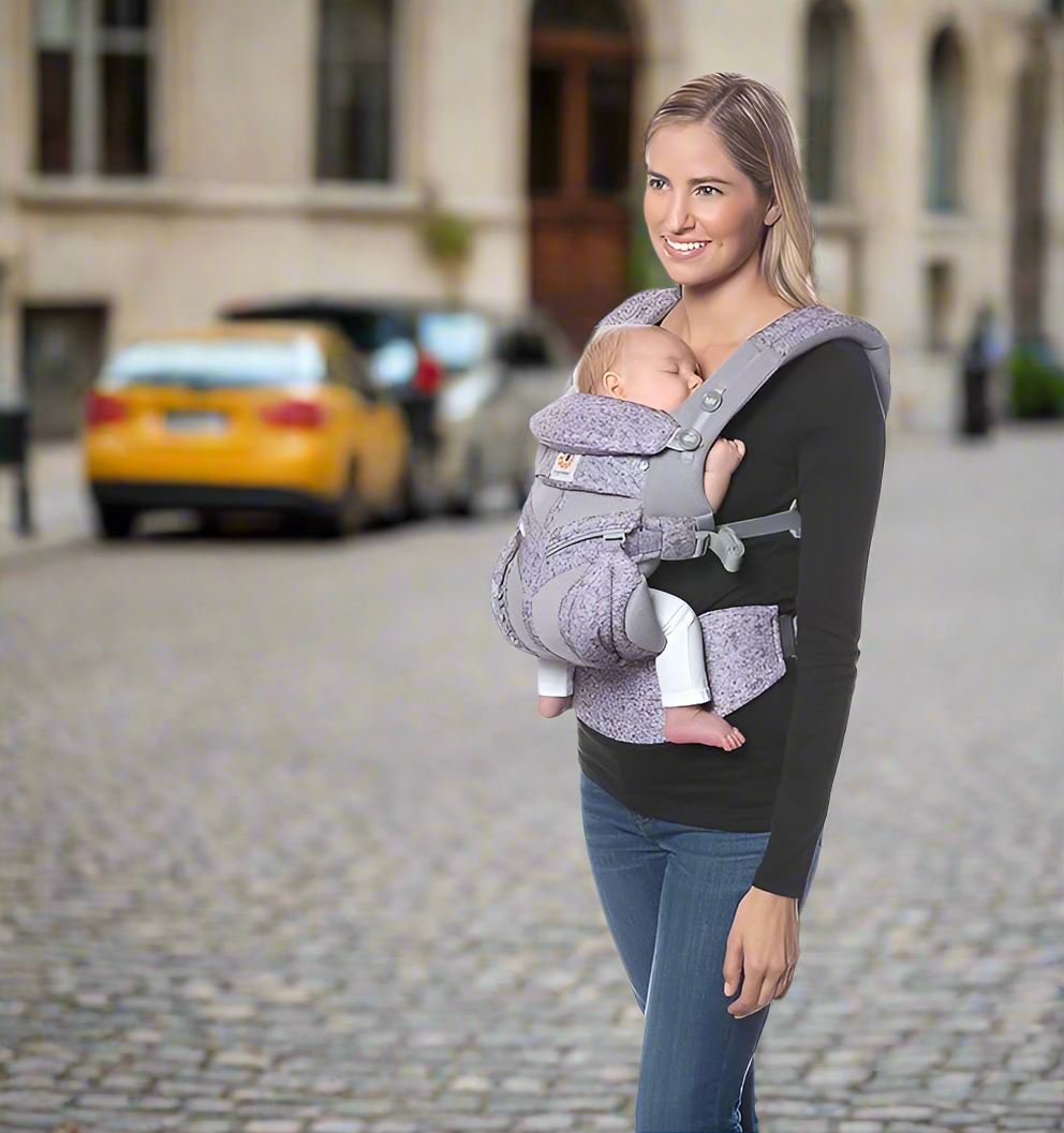 Porte Bebe - BreathBabyBag™ - Mauve Lavande - Les Petits Explorateurs