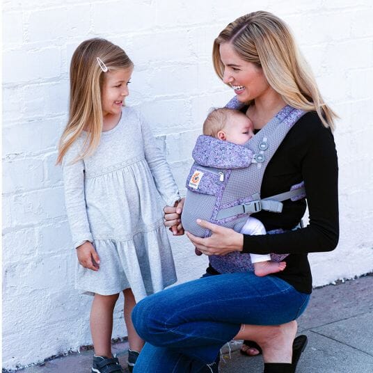 Porte Bebe - BreathBabyBag™ - Mauve Lavande - Les Petits Explorateurs