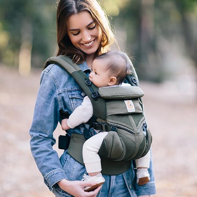 Porte Bebe - BreathBabyBag™ - Vert Olive - Les Petits Explorateurs