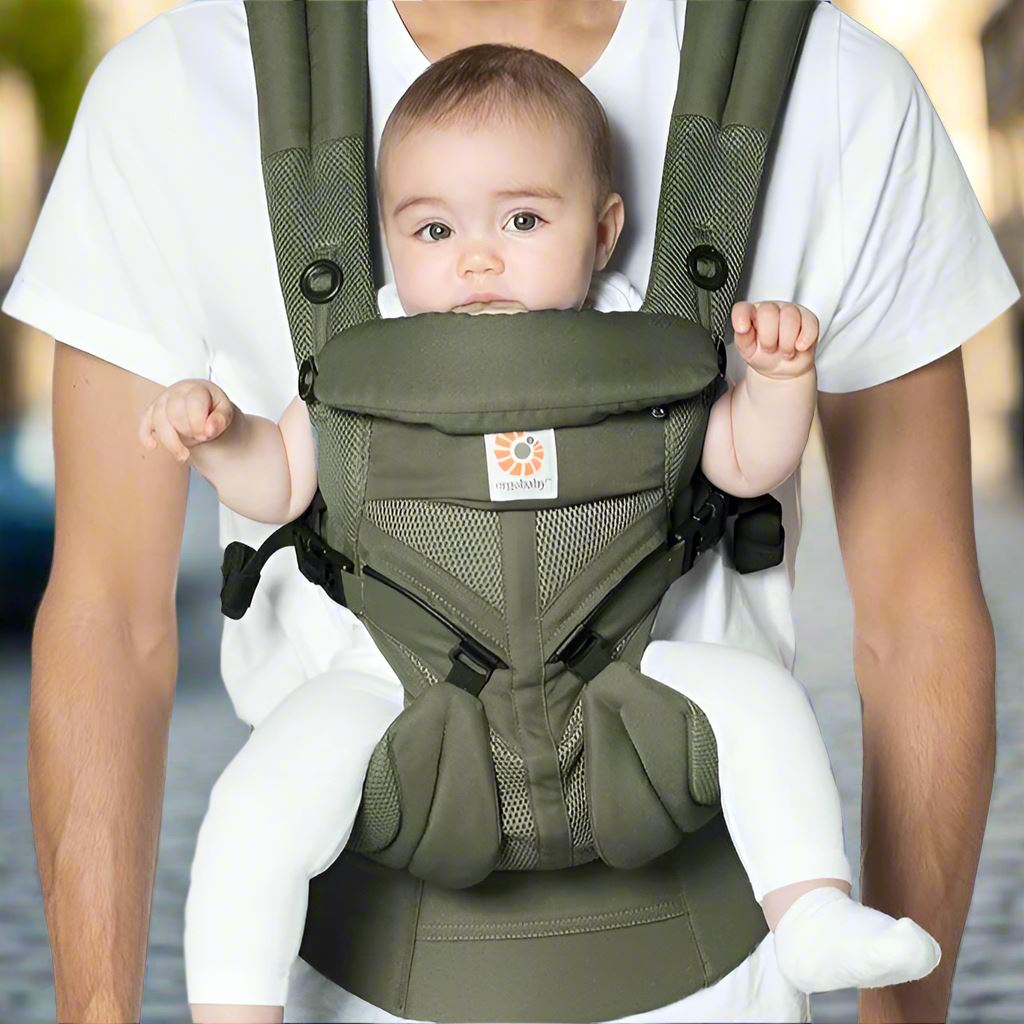 Porte Bebe - BreathBabyBag™ - Vert Olive - Les Petits Explorateurs